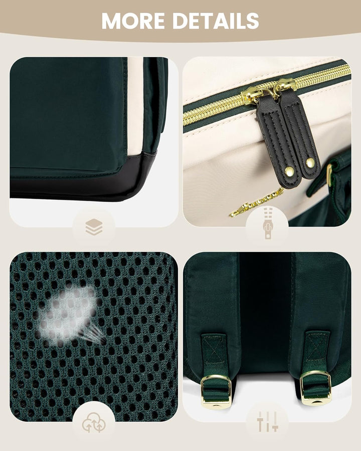 LOVEVOOK - Mochila para portátil de viaje para mujer, bolsa antirro...