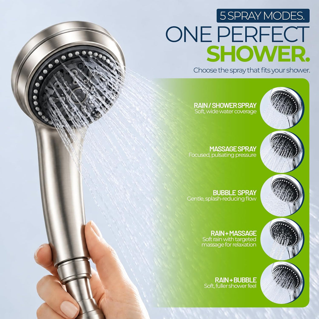 Sistema de filtro de ducha SF-7C con varita de ducha de mano ajustable