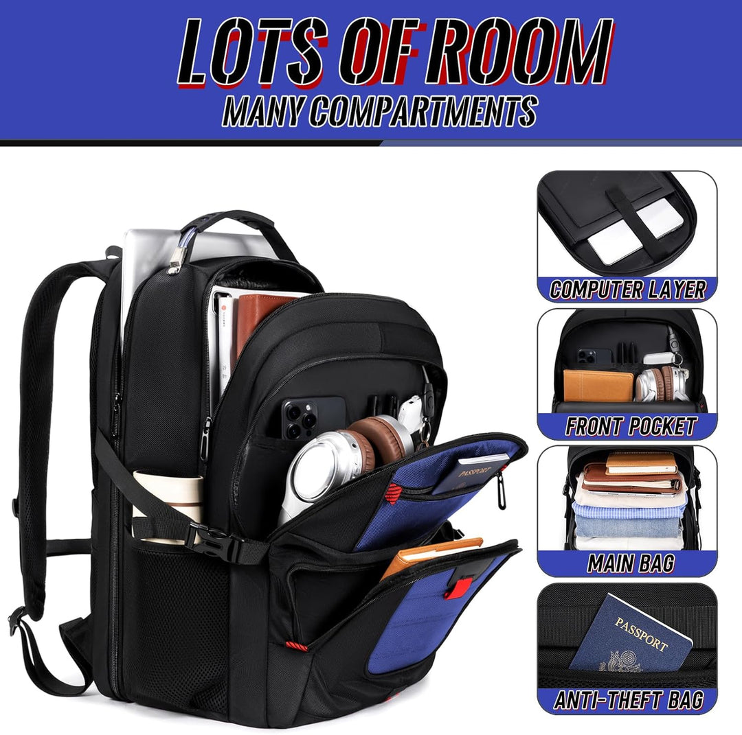 JARWAM Mochila extra grande para laptop con garantía de por vida, b...
