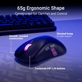 ASUS Ratón inalámbrico ROG Keris II Origin para juegos, ergonómico...