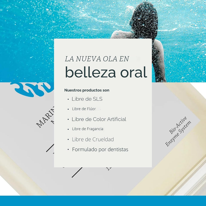 Enjuague bucal Olas sin alcohol y enjuague oral - Enjuague bucal ma...