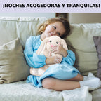 Happy Fuel - Peluche de conejo para microondas, Conejito marfil