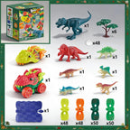 Juguete de pista de dinosaurio, juego de pista de carreras de