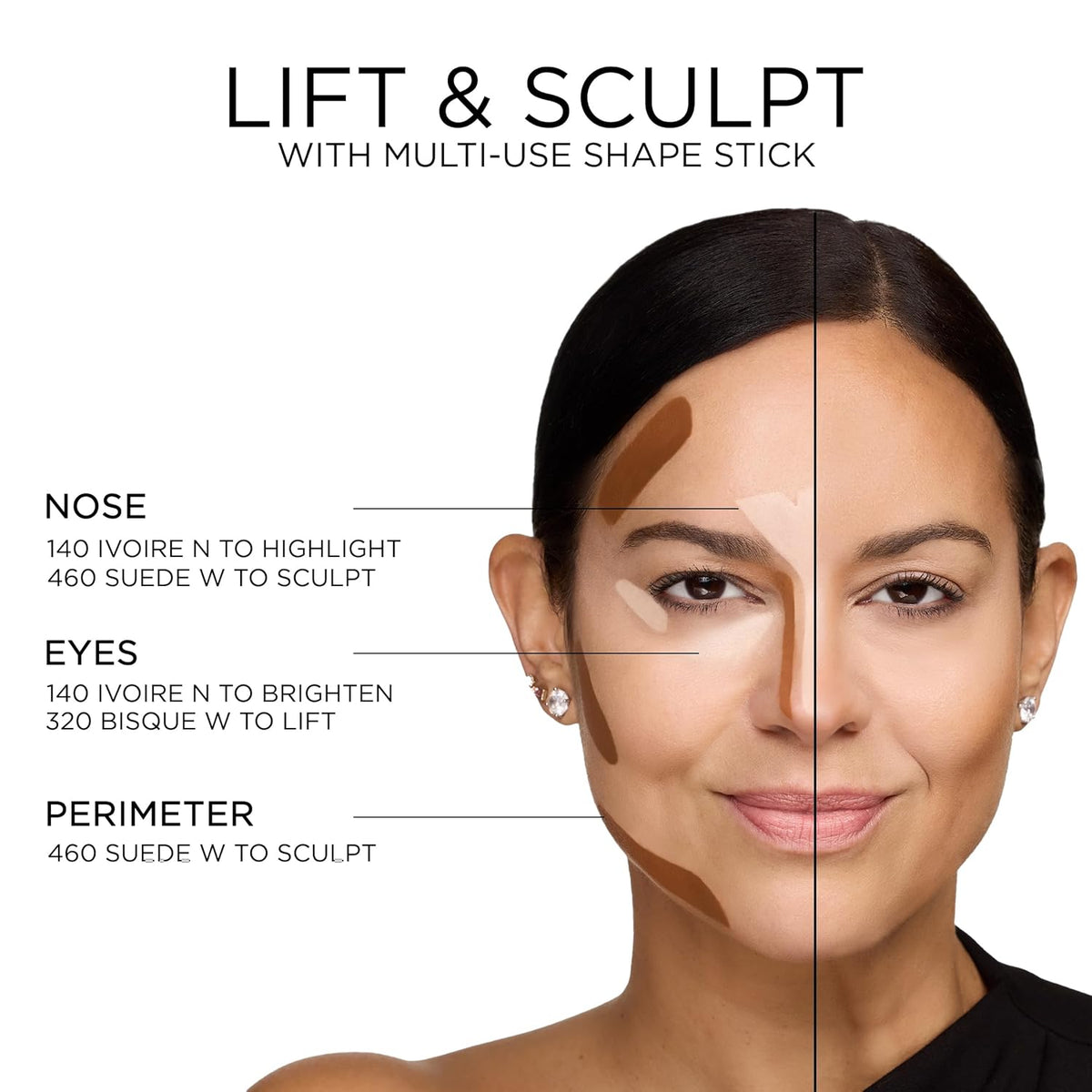 Lancôme Teint Idole Shape Stick, Multi-Use Foundation Stick, Concea...