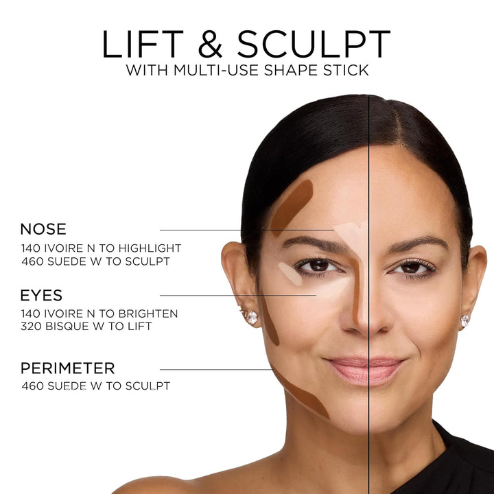 Lancôme Teint Idole Shape Stick, Multi-Use Foundation Stick, Concea...