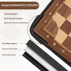 Peradix - Tablero de ajedrez de madera de 18.89 pulgadas, tablero de