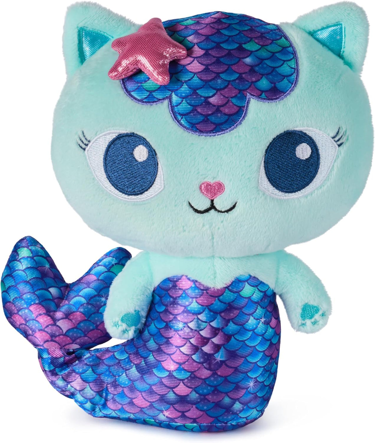 Gabby's Dollhouse, Fin-Tastic Mercat Premium - Juguete de peluche de 10