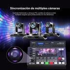 Tenveo - Mezclador de conmutador de video HDMI 4K60FPS, 4 entradas SDI y 4 HDMI, conmutador de transmisión en vivo de 5 canales, pantalla FHD de 5.5 pulgadas, salida 1080P60FPS, grabación USB/SD