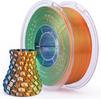 ELEGOO Filamento PLA de seda triple colores azul, verde y naranja |...