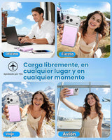 Cargador portátil magnético 10000mAh construido en el cable para el...