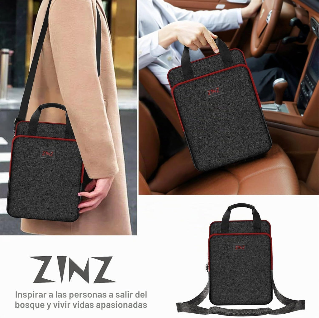 B01K02 - Bolso de hombro expandible 12.9 13 con compartimento para