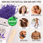 Kit de depilación Tress Wellness para piel sensible, seguro para ro...