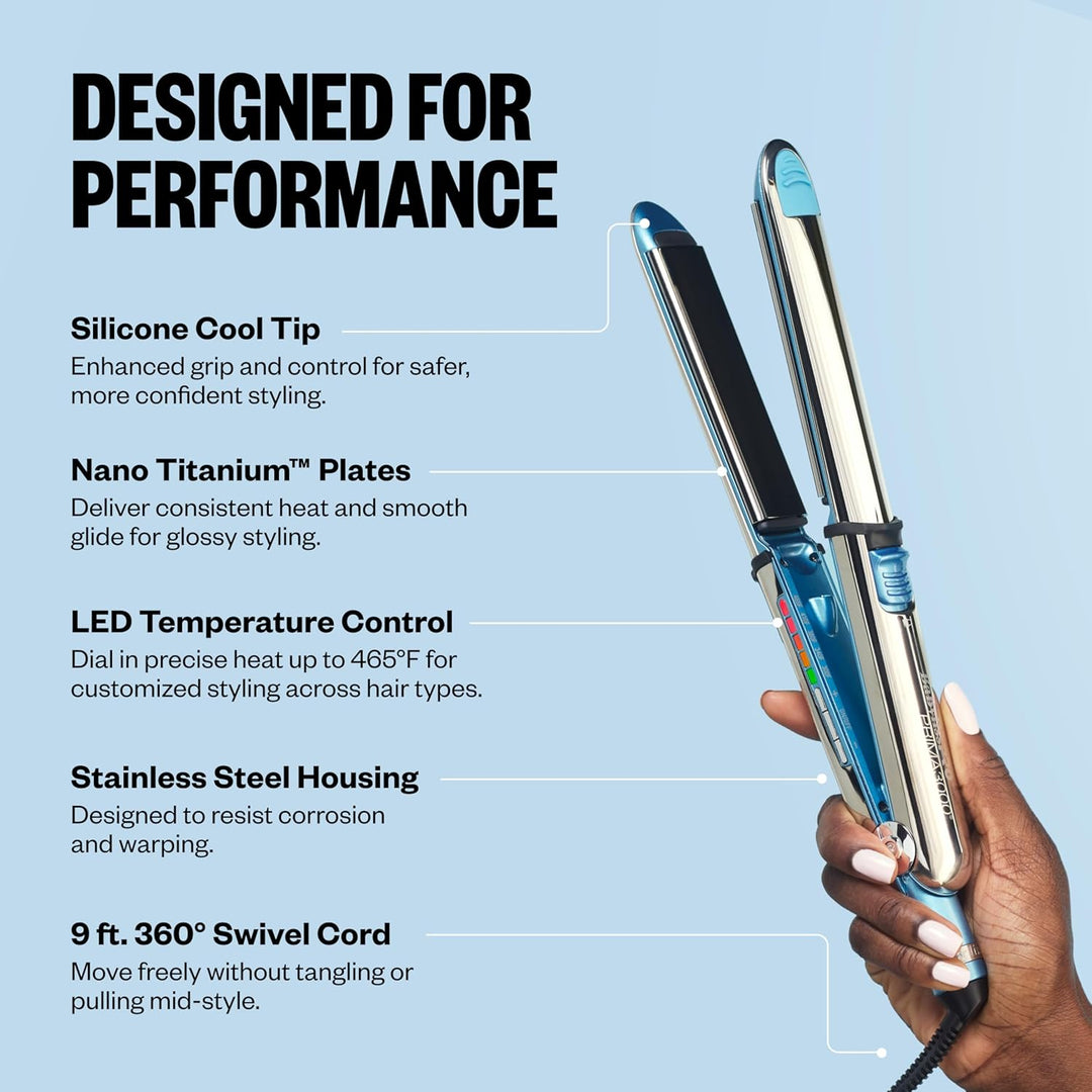 BaBylissPRO Nano Titanium Prima Ionic Hair Straightener \u2013 Prof...