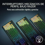 Razer BlackWidow V4 Teclado inalámbrico para juegos de perfil bajo