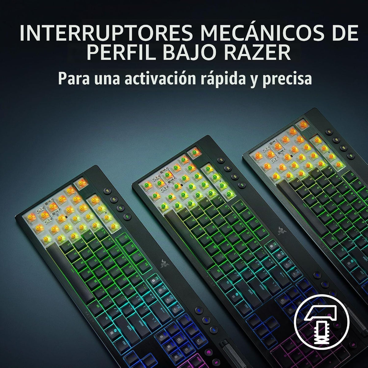 Razer BlackWidow V4 Teclado inalámbrico para juegos de perfil bajo