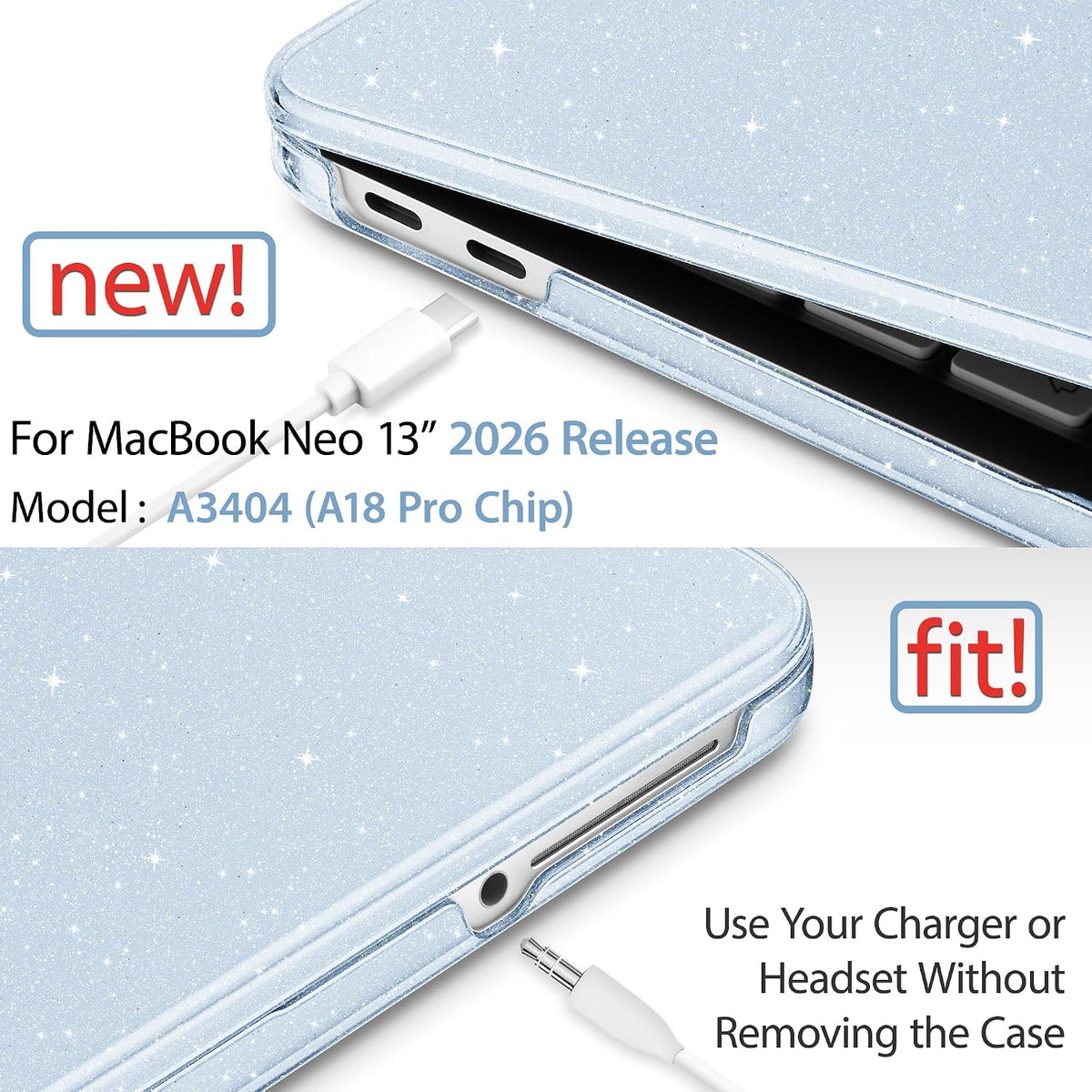 May Chen Compatible con MacBook Neo de 13 pulgadas modelo A3404 ver...