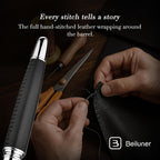 BEILUNER Exquisito bolígrafo de cuero, aspecto elegante, lujoso