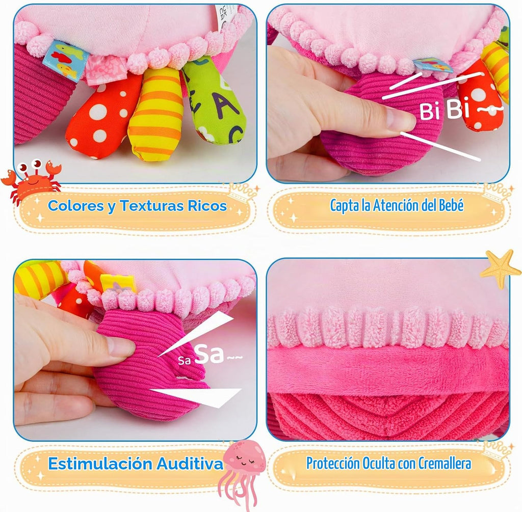 Juguetes de bebé para regalos de niña de 1 año, juguete de peluche de