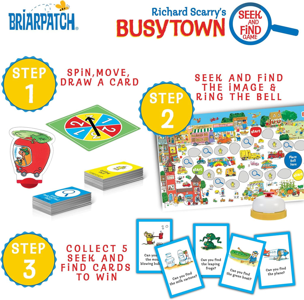 Briarpatch, Juego de Buscar y Encontrar de Busytown de Richard Scarry, Basado en Libros de Lectura Temprana para Preescolar, Jardín de Infantes y 1er Grado