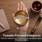 Juego de cuencos tibetanos – Cuenco de meditación fácil de jugar y apto para principiantes con cojín y mazo | Alivio del estrés y atención plena | Listo para regalo