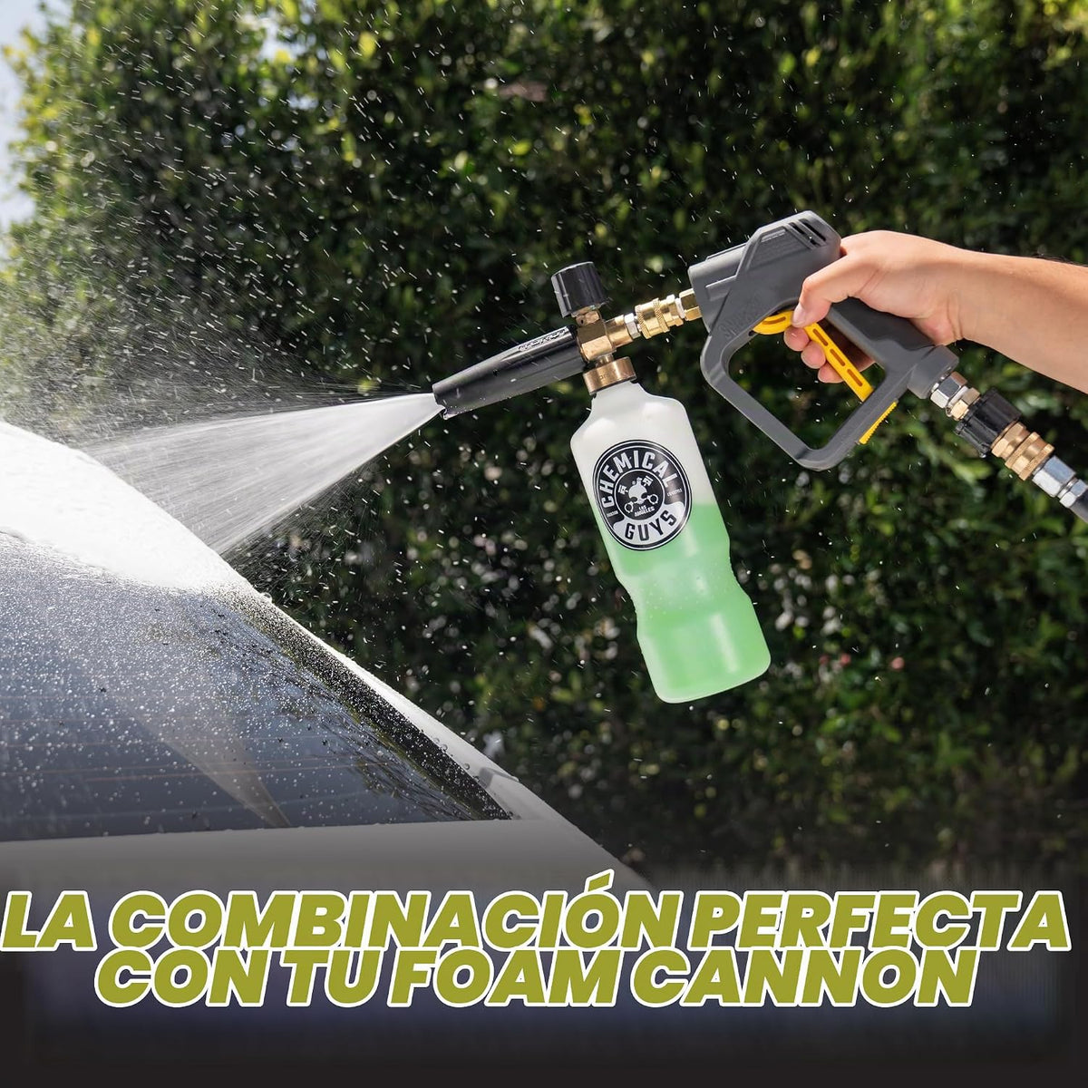 Chemical Guys, Snubby Short Pressure Washer Gun con Foam Cannon Attachment
