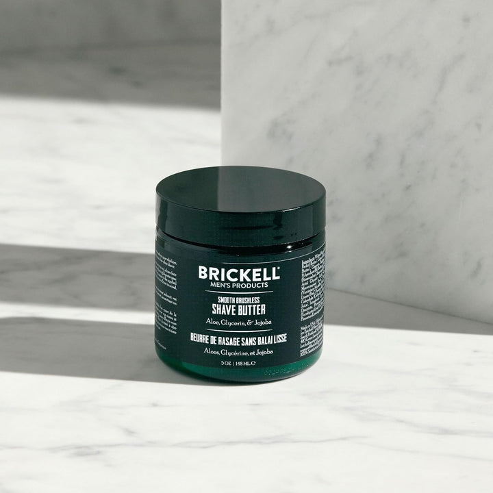 Brickell - Mantequilla de afeitar suave sin escobillas para hombre,...