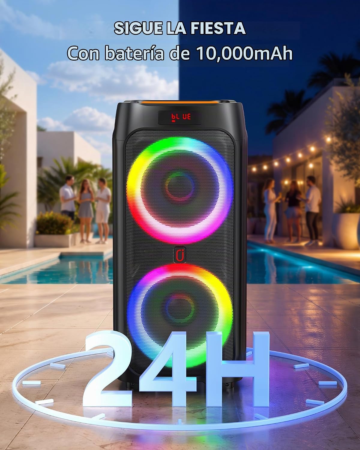 Máquina de karaoke para adultos, altavoz Bluetooth de 500 W con subwoofer