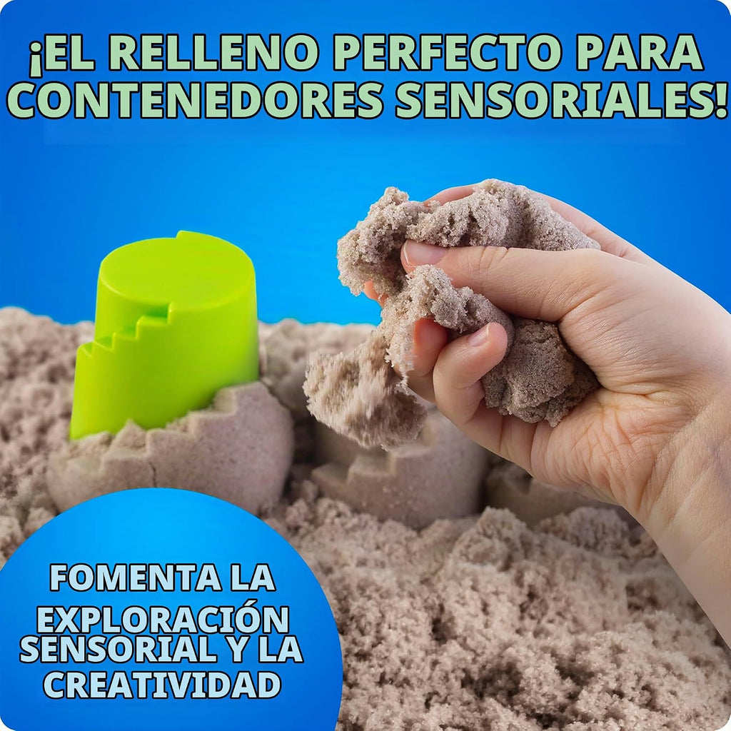 National Geographic Moon Sand - Juego sensorial de 6 libras con moldes de