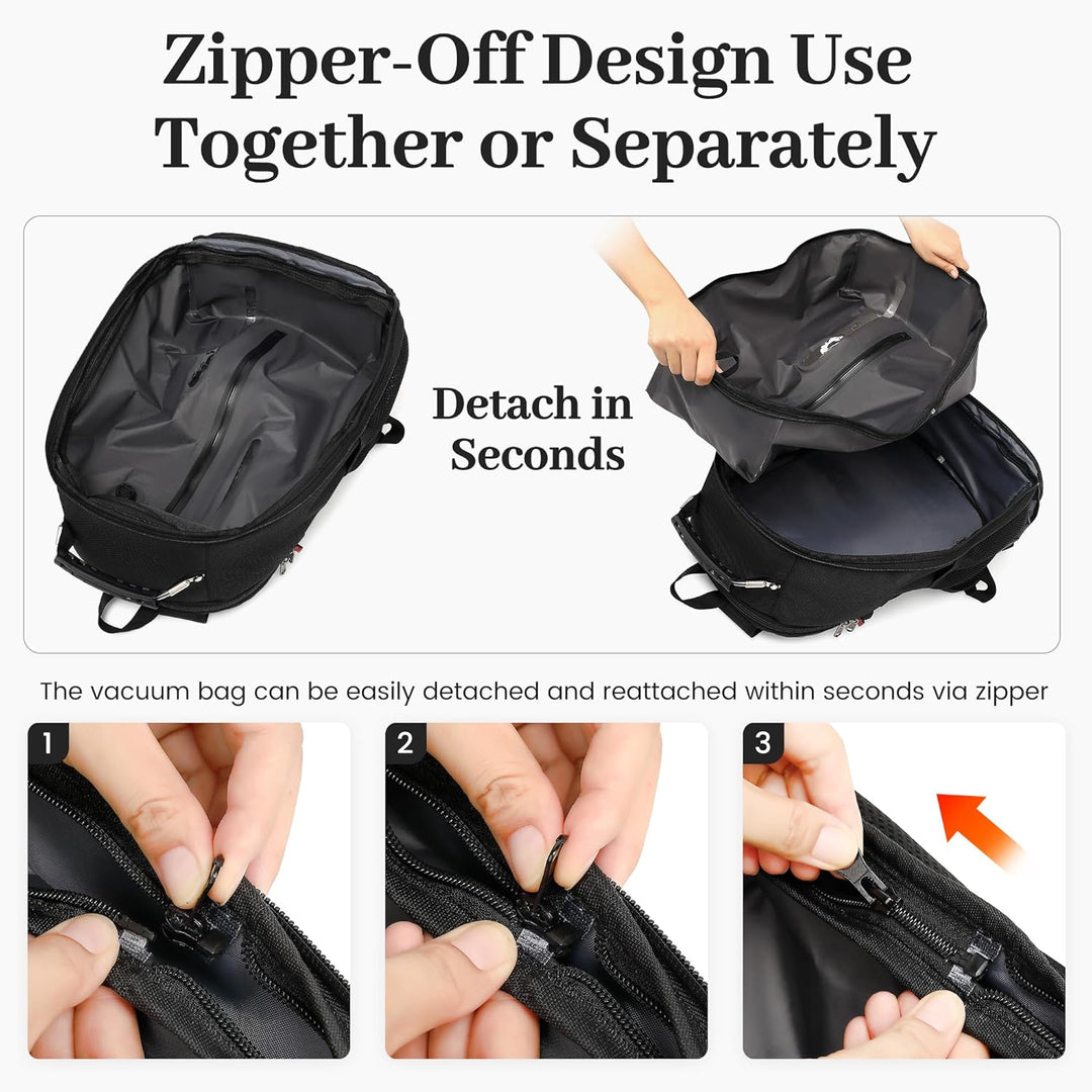 Boavan Mochila para laptop para hombre (negro, 15.6), Gris Q