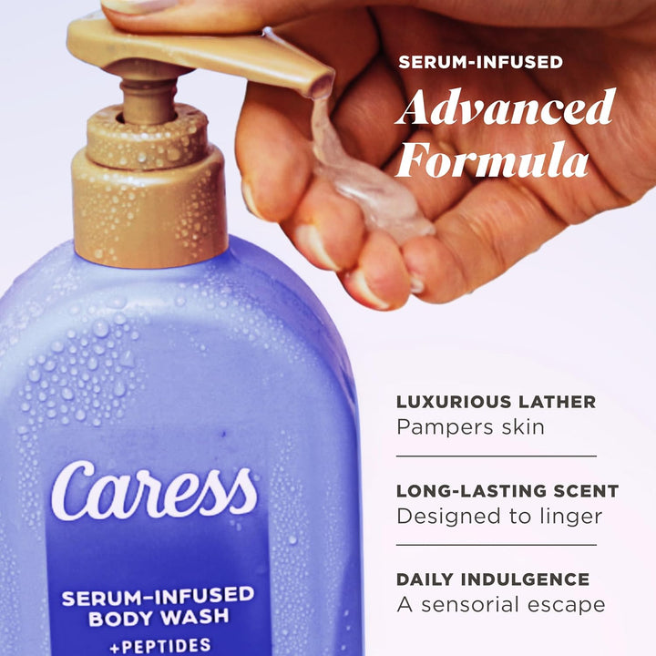 Caress Jabón corporal hidratante de coco cremoso con bomba, fórmula...