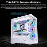 Lian Li V100 ATX - Gabinete para PC semitorre, tira LED RGB, diseño...