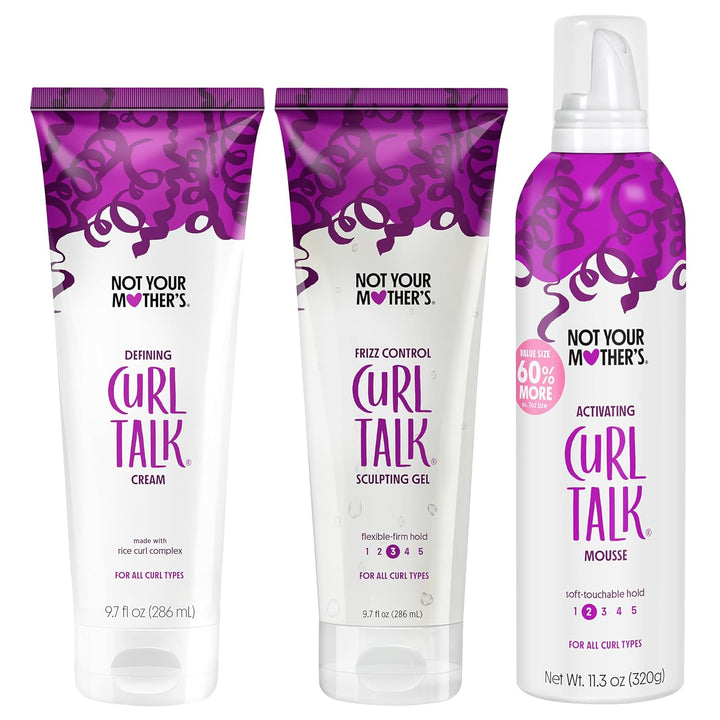 Not Your Mother's Curl Talk - Crema definora, gel de peinado pa...