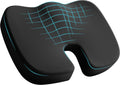 Skechers Cojín de Espuma Viscoelástica para Asiento, Cojín para Silla de Oficina para Alivio del Dolor de Coxis, Almohada para Glúteos para Silla de Oficina, Cojín para Asiento de Coche, Escritorio de