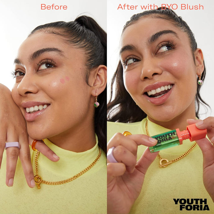 Youthforia BYO Blush, Aceite de Rubor que Cambia de Color, Reaccion...