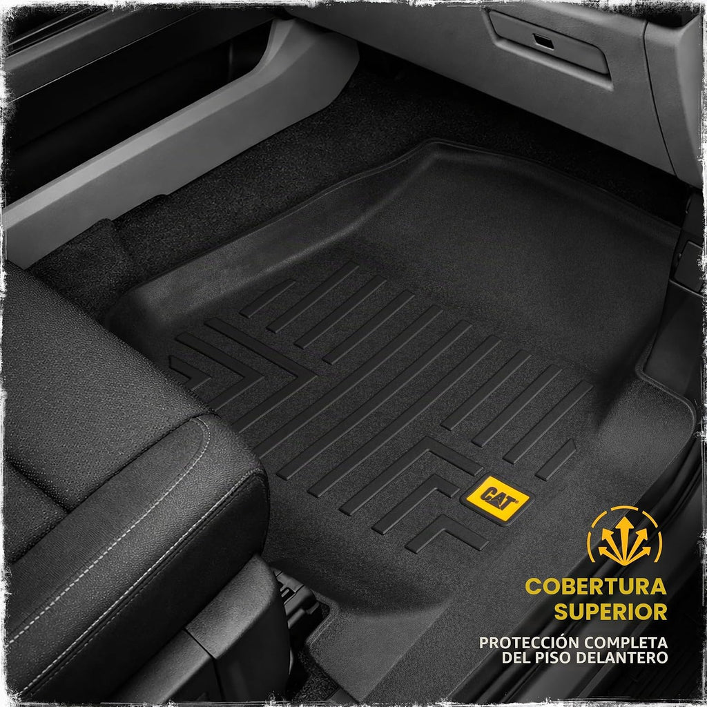 CAT® JustFit™ Alfombrillas 3D personalizadas para Ford F-150 Super Cab 2015-2026, juego completo delantero y trasero, forros de goma resistentes medidos con láser, accesorios para Ford F150 SuperCab