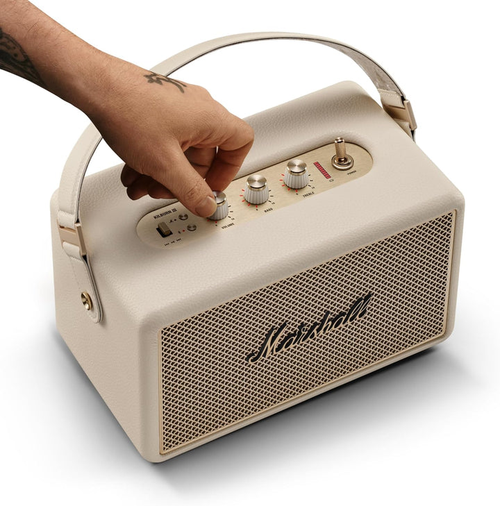 Marshall Kilburn III - Altavoz Bluetooth portátil, color crema