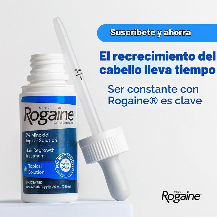 Solución Rogaine para hombres, suministro de un mes