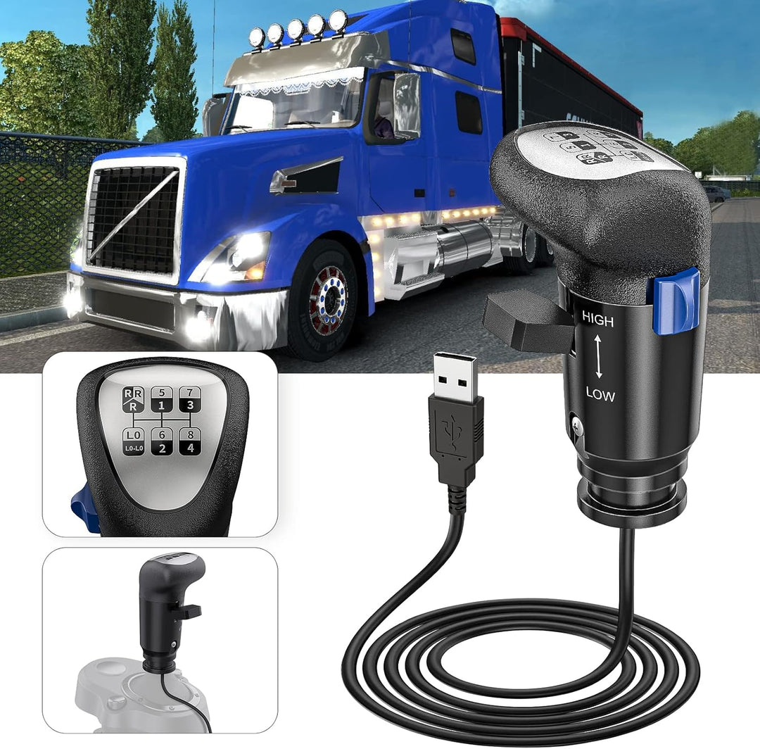 aikeec Pomo de palanca de cambios USB de un camión ATS ETS