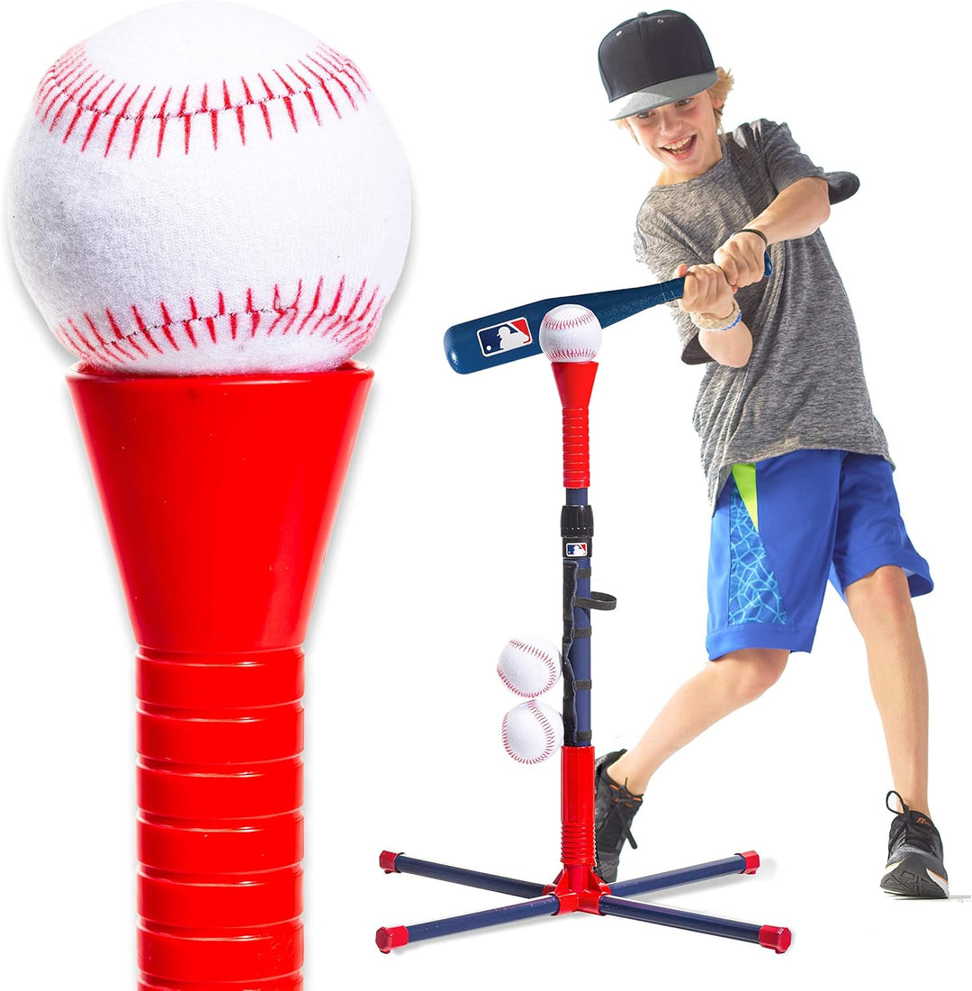 Franklin Sports Grow-with-Me - Soporte de bateo de béisbol para niñ...