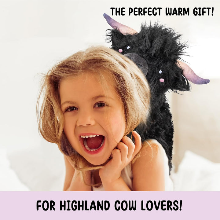 Happy Fuel Highland Cow - Almohadilla térmica sin perfume de 1.5 li...