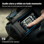 Zoom Grabadora de campo profesional F6 para cineastas y músicos