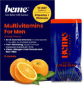 BeMe Multivitaminas líquidas para hombres, 10.5 Fl Oz, Naranja - Hombre