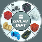 Cubo infinito de metal Fidget juguete para aliviar el estrés TDAH