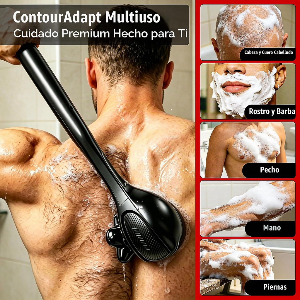 Afeitadora de espalda para hombres con mango largo, afeitadoras de espalda