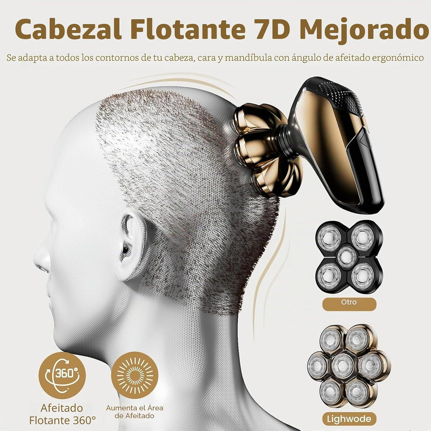 SHPAVVER Afeitadoras de cabeza para hombres calvos: maquinilla de a...