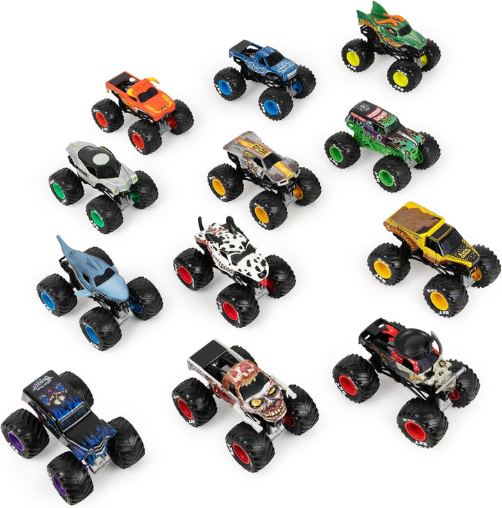 Monster Jam, pack oficial de 12 camiones monstruo fundidos a presió...