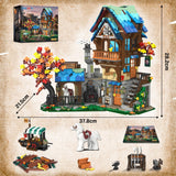 Juego de construcción medieval para adultos arquitectura