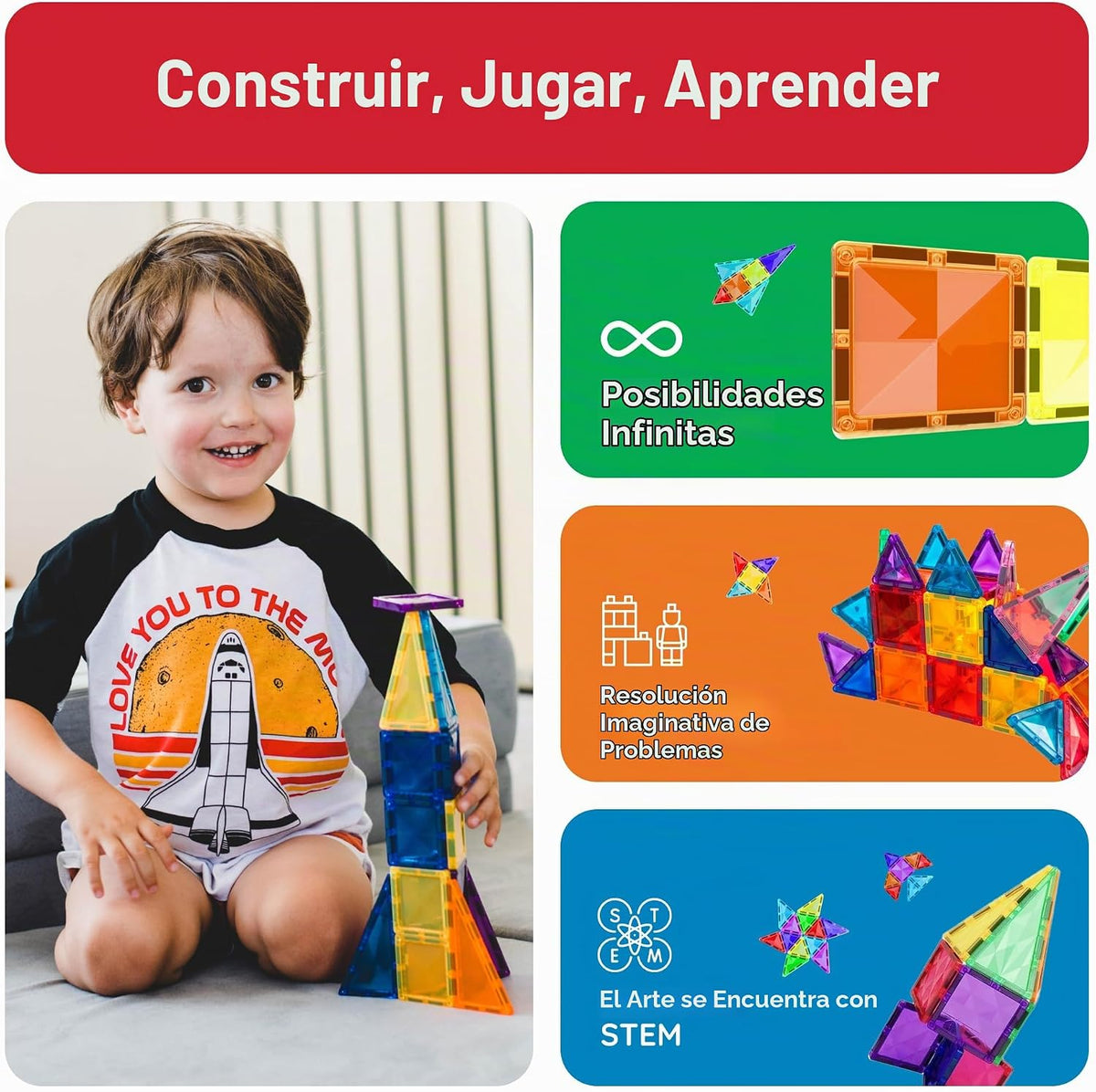 PicassoTiles 120 piezas de fichas magnéticas de tamaño mini, juguetes magnéticos de la serie diamante, juego de bloques de construcción sensorial, aprendizaje STEM, tamaño de viaje, juguete educativo