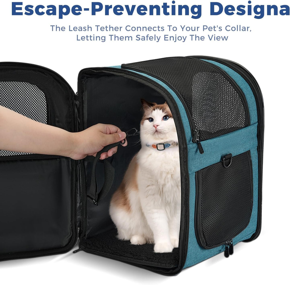 Apollo Walker - Mochila portadora para gatos, marco de soporte