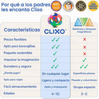 Clixo Mars Rover Pack, Glow STEM Space Magnetic Building Toys (30 Pc, 6+)
